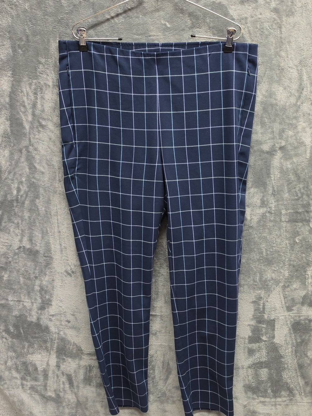 J. Jill Navy Windowpane Cropped Pants sz 14